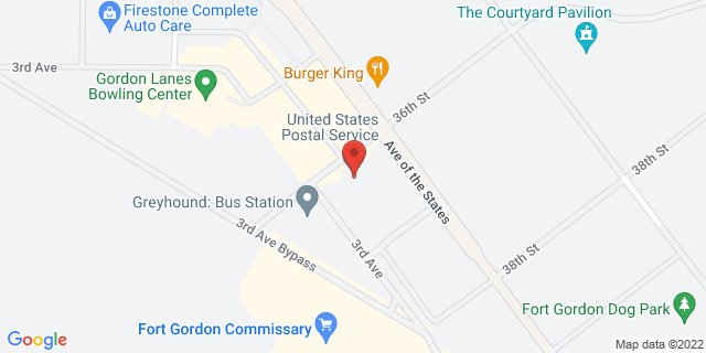 411 36Th St, Fort Gordon, Georgia, GA, 30905-9998 Map