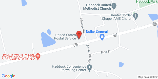 1355 Ga Highway 22 E, Haddock, Georgia, GA, 31033-9998 Map