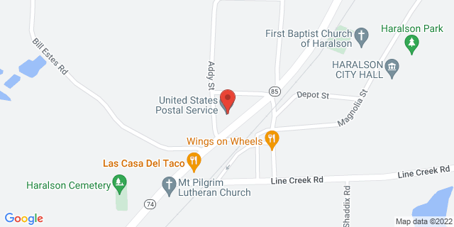 214 Highway 85, Haralson, Georgia, GA, 30229-9900 Map