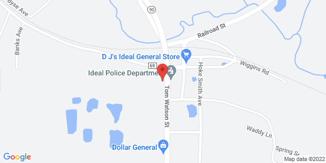 603 Tom Watson Ave, Ideal, Georgia, GA, 31041-9998 Map