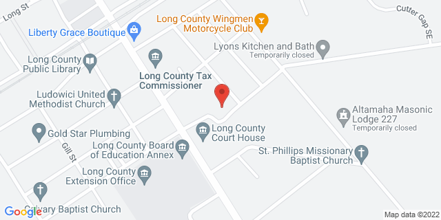 40 E Academy St, Ludowici, Georgia, GA, 31316-9998 Map