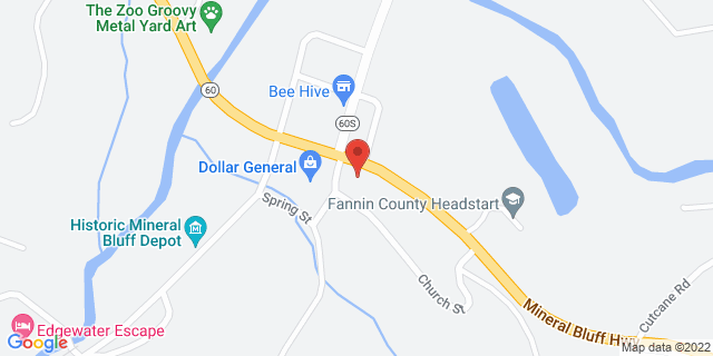 8590 Lakewood Hwy, Mineral Bluff, Georgia, GA, 30559-9998 Map