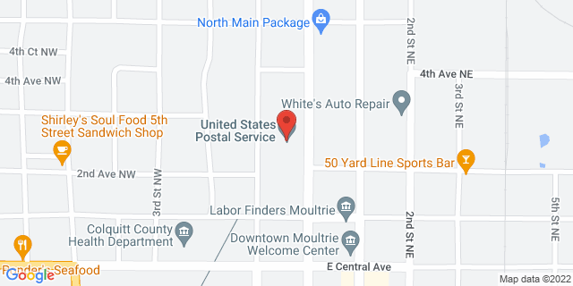 215 N Main St, Moultrie, Georgia, GA, 31768-9998 Map