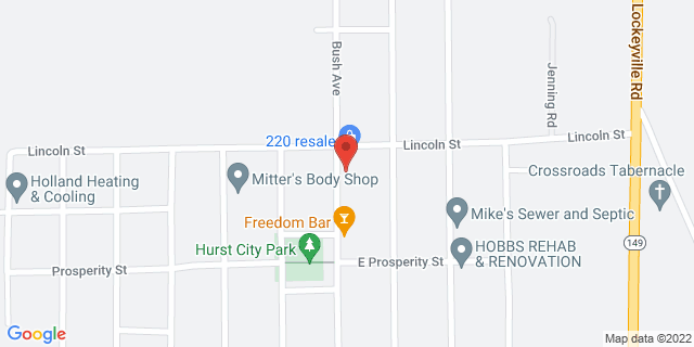 212 N Bush Ave, Hurst, Illinois, IL, 62949-9998 Map