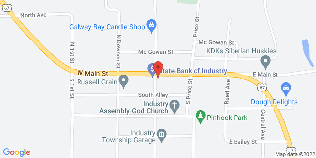 101 E Main St, Industry, Illinois, IL, 61440-5059 Map