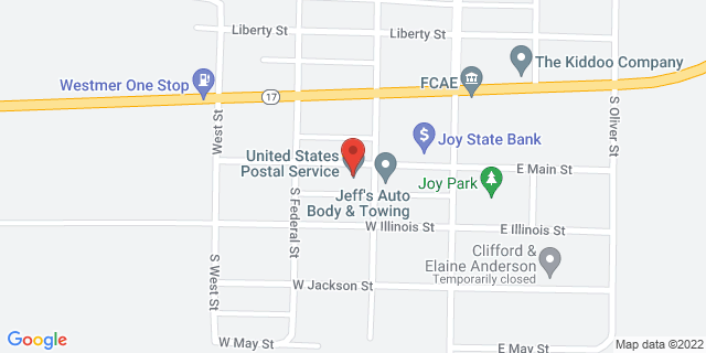 202 W Main St, Joy, Illinois, IL, 61260-7752 Map