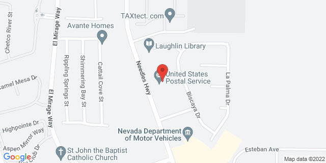 2850 S Needles Hwy, Laughlin, Nevada, NV, 89029-9998 Map