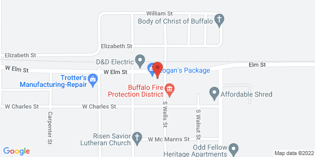 102 W Elm St, Buffalo, Illinois, IL, 62515-9998 Map