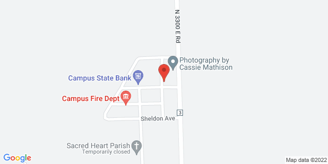 107 Center St, Campus, Illinois, IL, 60920-9998 Map