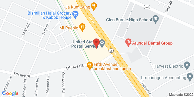 7596 Ritchie Hwy, Glen Burnie, Maryland, MD, 21061-9998 Map