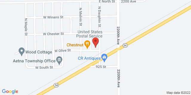 120 E Olive St, Chestnut, Illinois, IL, 62518-9998 Map