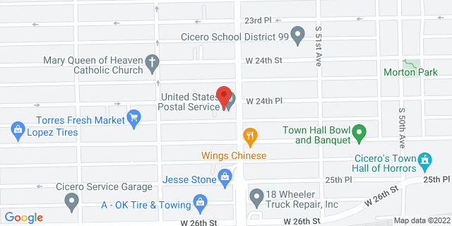 2440 S Laramie Ave, Cicero, Illinois, IL, 60804-9998 Map