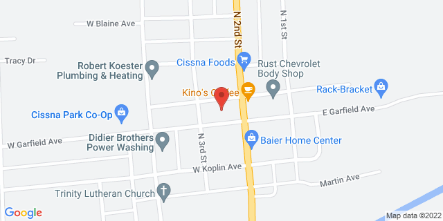 129 W Garfield Ave, Cissna Park, Illinois, IL, 60924-9800 Map