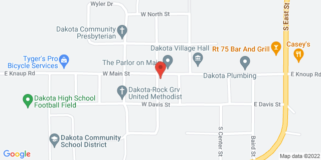 139 W Main St, Dakota, Illinois, IL, 61018-9792 Map