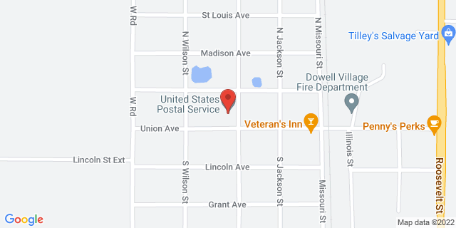 501 Union Ave, Dowell, Illinois, IL, 62927-9998 Map