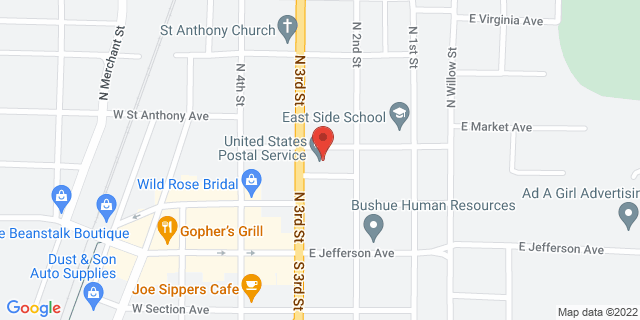 210 N 3Rd St, Effingham, Illinois, IL, 62401-9998 Map