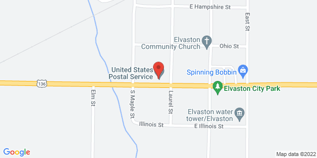 104 W Maine St, Elvaston, Illinois, IL, 62334-9998 Map