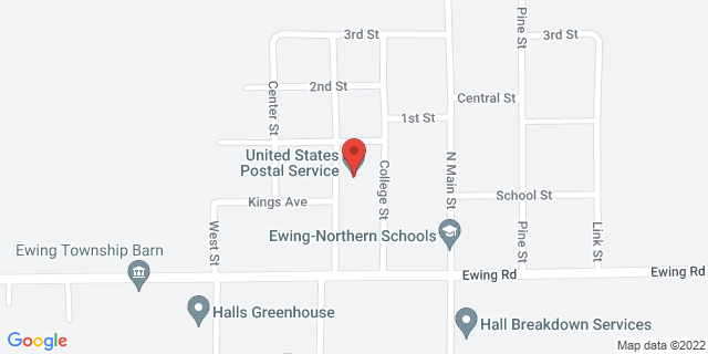 22 Mill St, Ewing, Illinois, IL, 62836-9998 Map