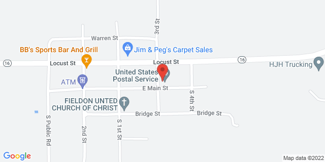 110 E Main St, Fieldon, Illinois, IL, 62031-9998 Map