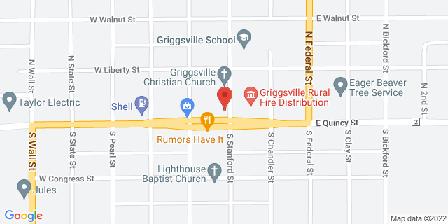 102 W Quincy St, Griggsville, Illinois, IL, 62340-9998 Map