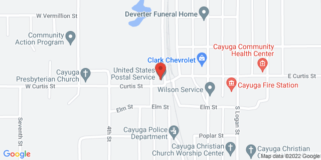 200 W Curtis St, Cayuga, Indiana, IN, 47928-9998 Map