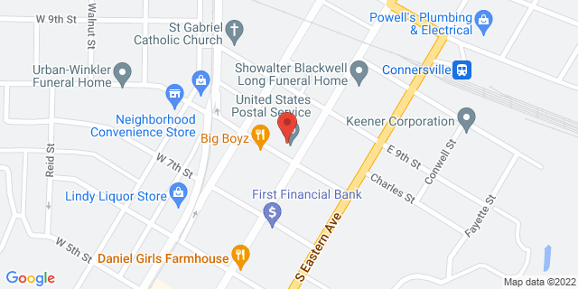 801 N Central Ave, Connersville, Indiana, IN, 47331-9998 Map