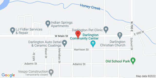 215 W Main St, Darlington, Indiana, IN, 47940-9998 Map