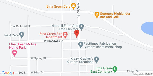 103 N Walnut St, Etna Green, Indiana, IN, 46524-9998 Map