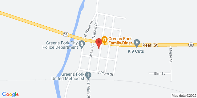 15 S Main St, Greens Fork, Indiana, IN, 47345-9998 Map