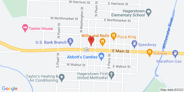 10 W Main St, Hagerstown, Indiana, IN, 47346-9998 Map