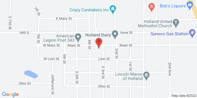 403 W Main St, Holland, Indiana, IN, 47541-9998 Map