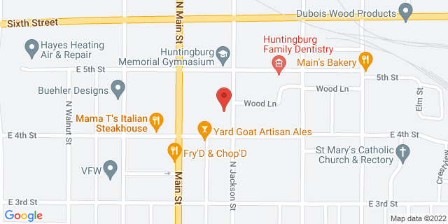 410 N Jackson St, Huntingburg, Indiana, IN, 47542-9998 Map