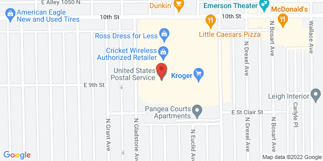 4401 E 10Th St Ste 18, Indianapolis, Indiana, IN, 46201-9998 Map