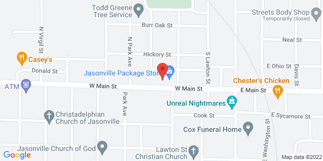 325 W Main St, Jasonville, Indiana, IN, 47438-9998 Map