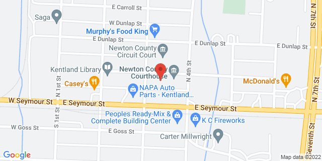 309 E Graham St, Kentland, Indiana, IN, 47951-9998 Map