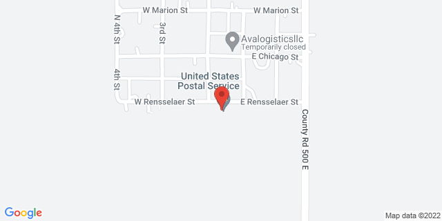 101 E Rensselaer St, Mount Ayr, Indiana, IN, 47964-9998 Map