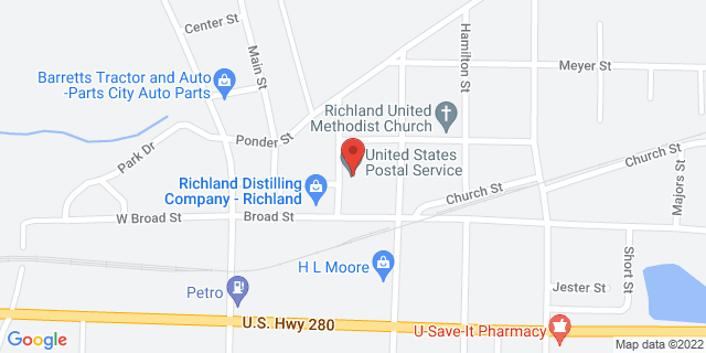 46 Depot St, Richland, Georgia, GA, 31825-9998 Map