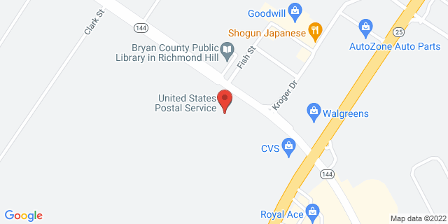 9664 Ford Ave, Richmond Hill, Georgia, GA, 31324-9998 Map