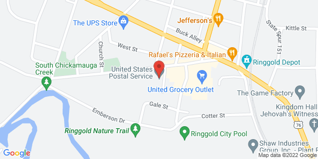 862 Lafayette St, Ringgold, Georgia, GA, 30736-9998 Map