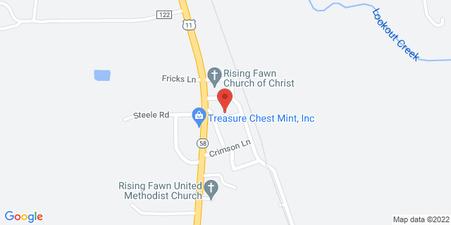 28 Mason Rd, Rising Fawn, Georgia, GA, 30738-9998 Map