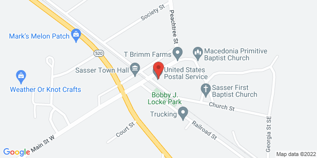 135 E Main St, Sasser, Georgia, GA, 39885-9998 Map