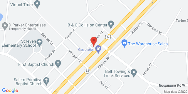 117 W Jl Tyre St, Screven, Georgia, GA, 31560-9998 Map