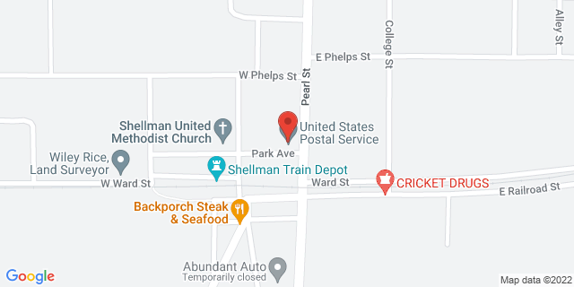 3247 Pearl St, Shellman, Georgia, GA, 39886-9997 Map