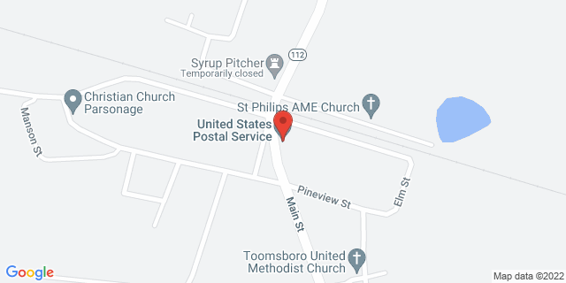 153 Main St, Toomsboro, Georgia, GA, 31090-9998 Map