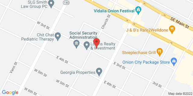 310 Church St, Vidalia, Georgia, GA, 30474-9998 Map