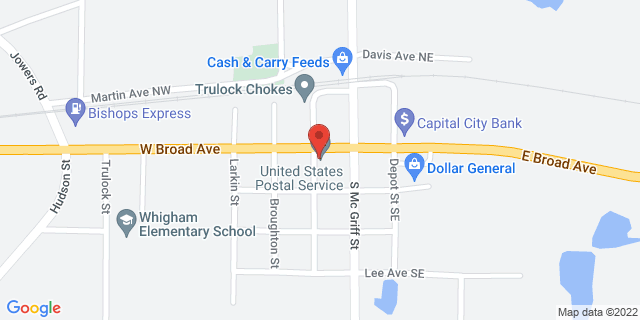 115 W Broad Ave, Whigham, Georgia, GA, 39897-9998 Map