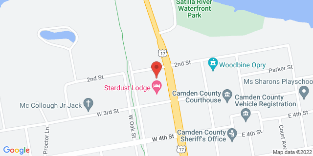 202 Bedell Ave, Woodbine, Georgia, GA, 31569-9998 Map