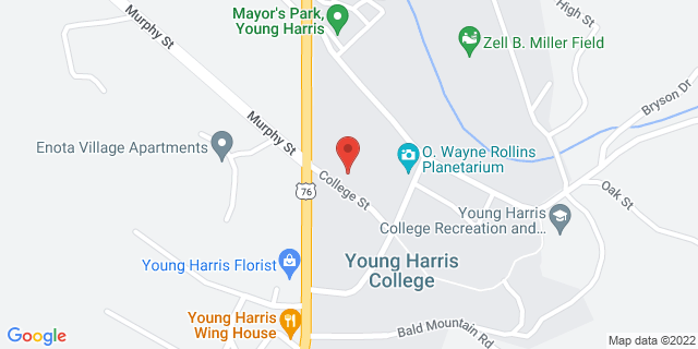 5171 College St, Young Harris, Georgia, GA, 30582-9998 Map