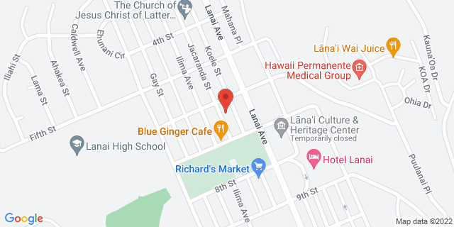 620 Jacaranda St, Lanai City, Hawaii, HI, 96763-9997 Map