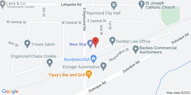 111 Commercial St, Raymond, Iowa, IA, 50667-7727 Map